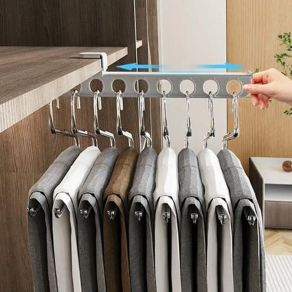 SwiftGlide Pull-Out Rack for Wardrobe Organizers Space-Saving Effortless Organization