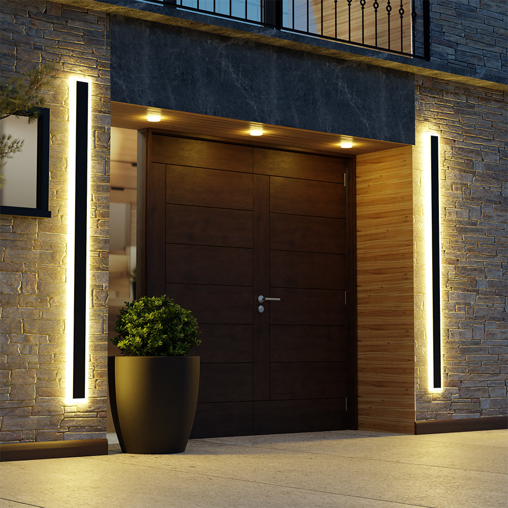 Elora Linear Exterior Wall Light | Orntli