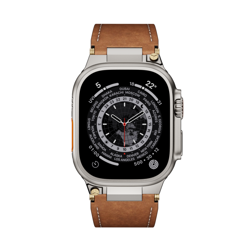 Apple Watch premium læderrem med foldespænde