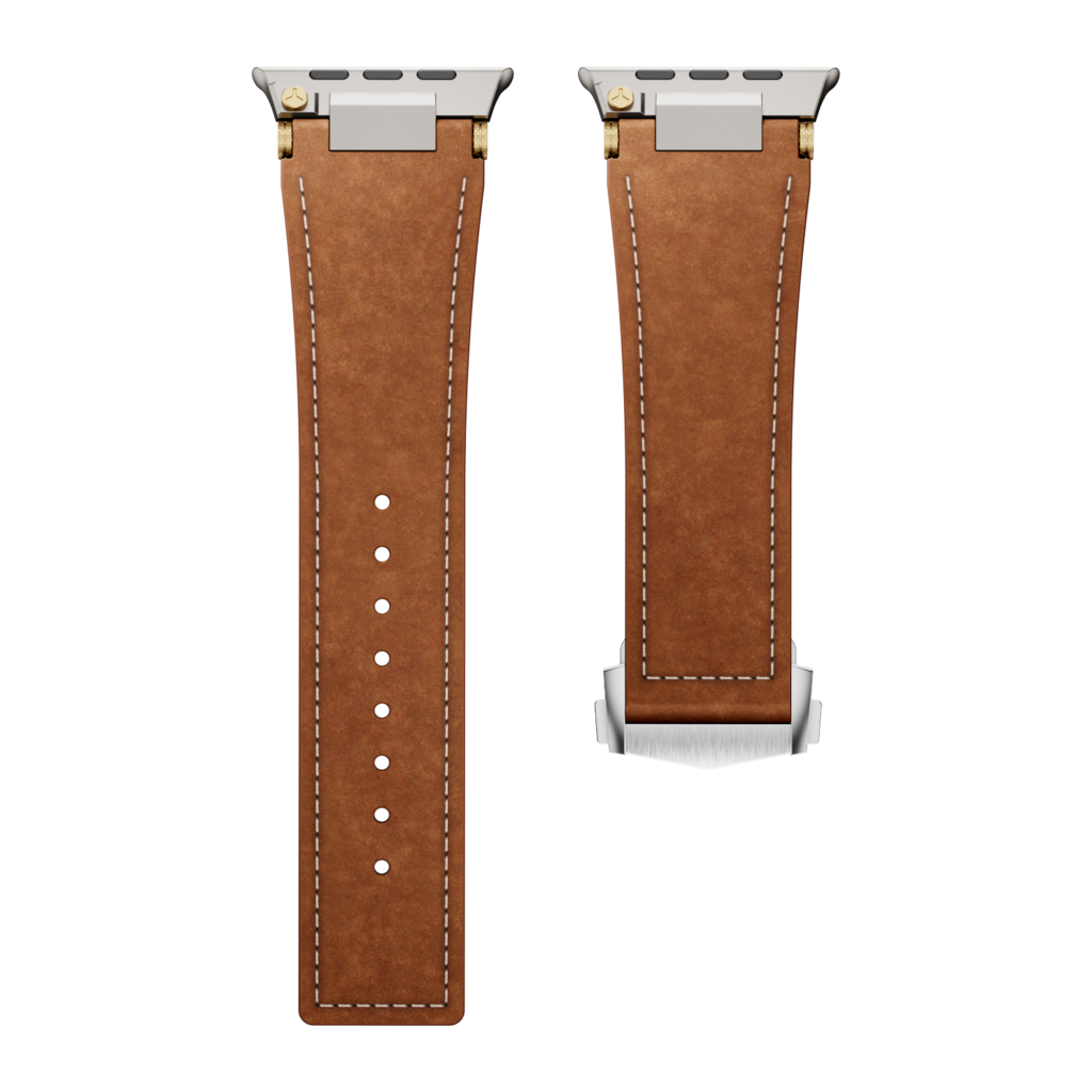 Apple Watch premium læderrem med foldespænde