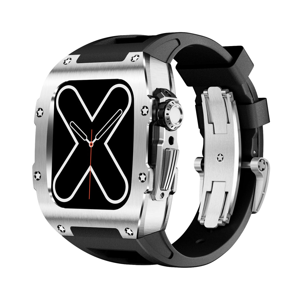 Pevné kovové ochranné pouzdro pro Apple Watch RM 9009