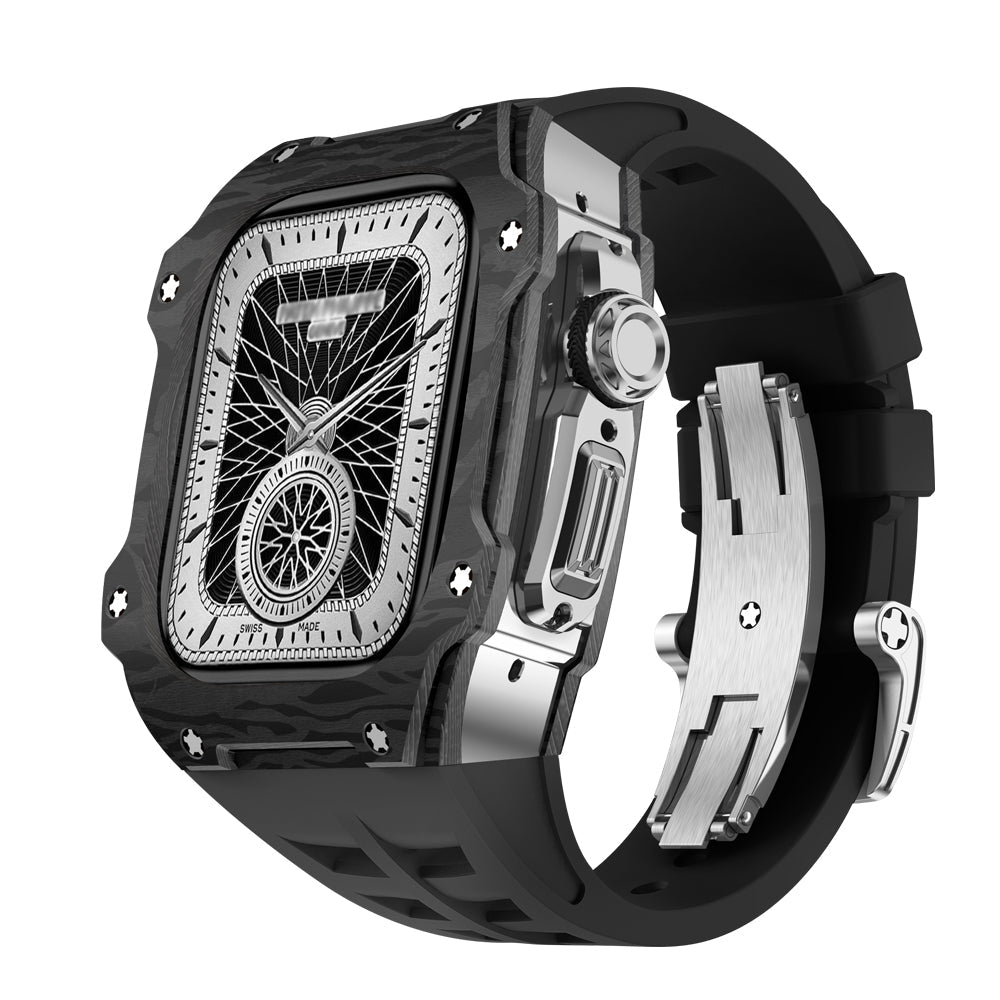 Apple Watch Ultra Case In Carbon Fiber RM7015 Titanium Edition