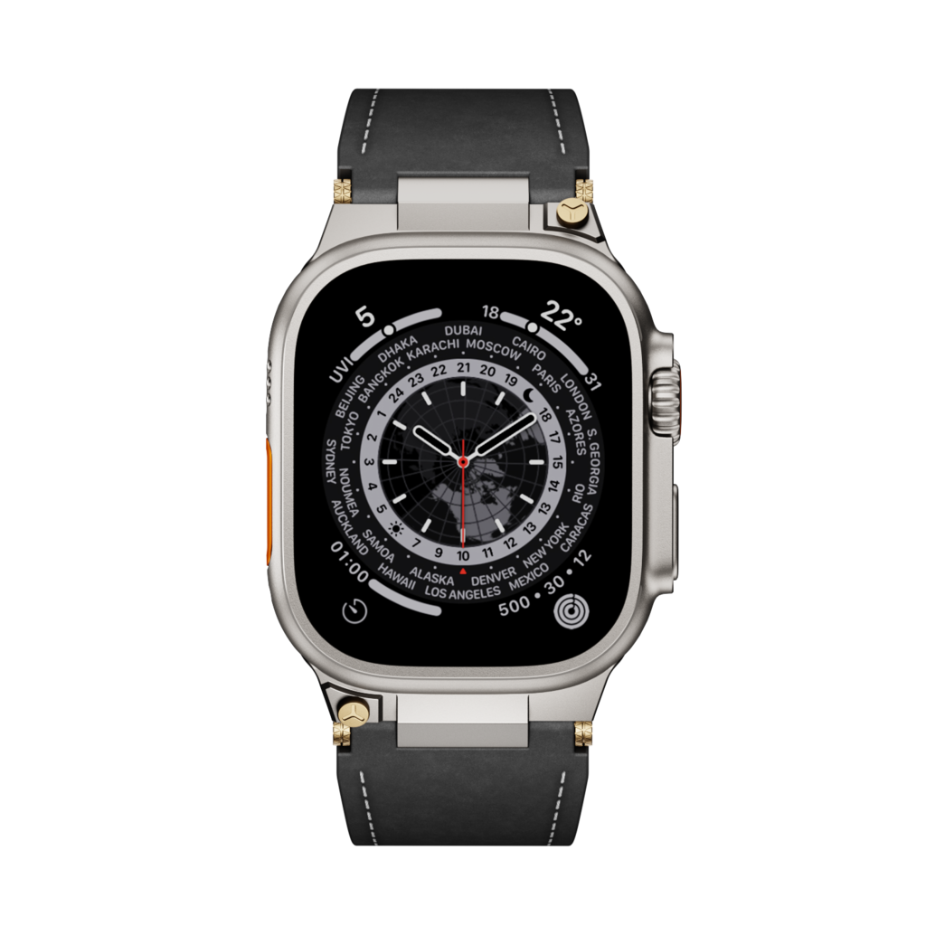 Apple Watch premium læderrem med foldespænde