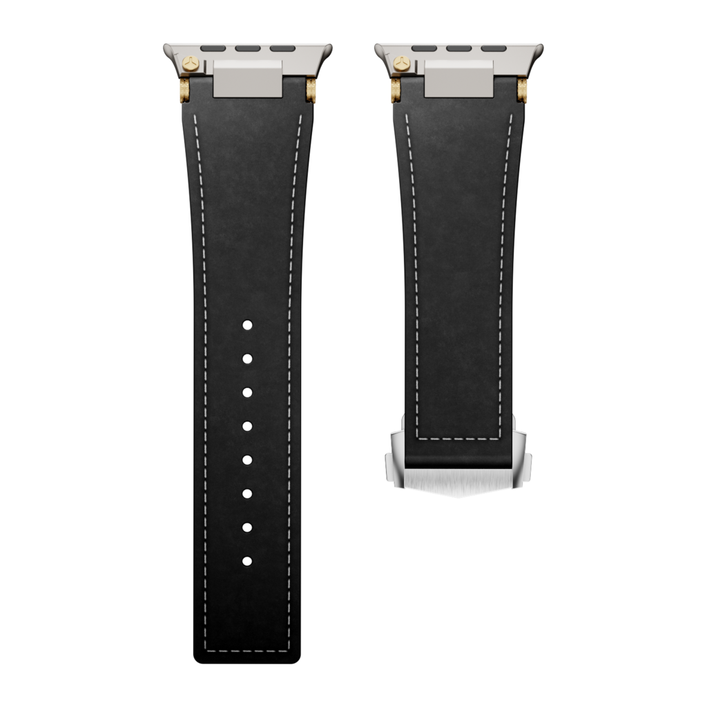 Apple Watch premium læderrem med foldespænde