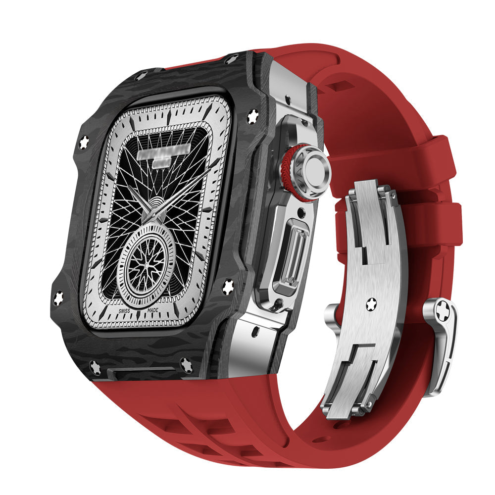Apple Watch Ultra Case In Carbon Fiber RM7015 Titanium Edition