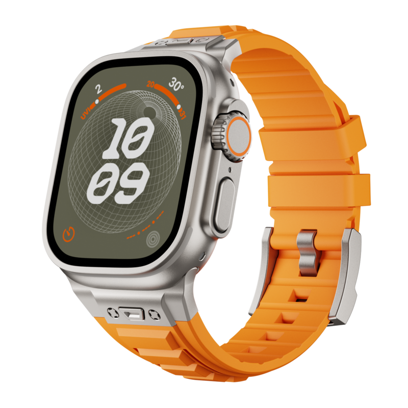 سوار سيليكون تكتيكي من سلسلة Apple Watch FlexFit للراحة اليومية