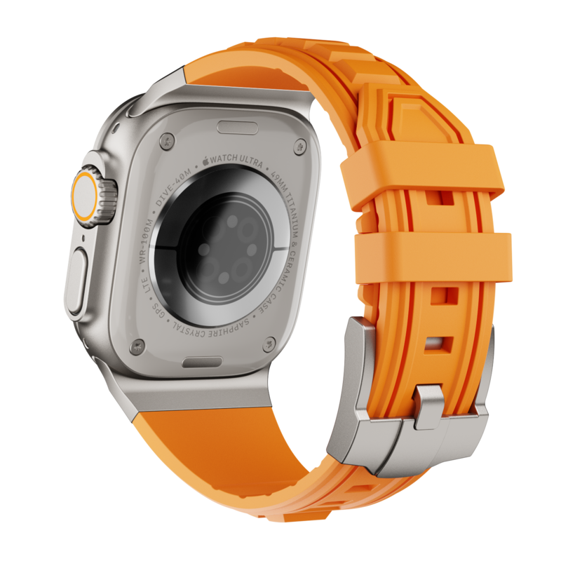 سوار سيليكون تكتيكي من سلسلة Apple Watch FlexFit للراحة اليومية