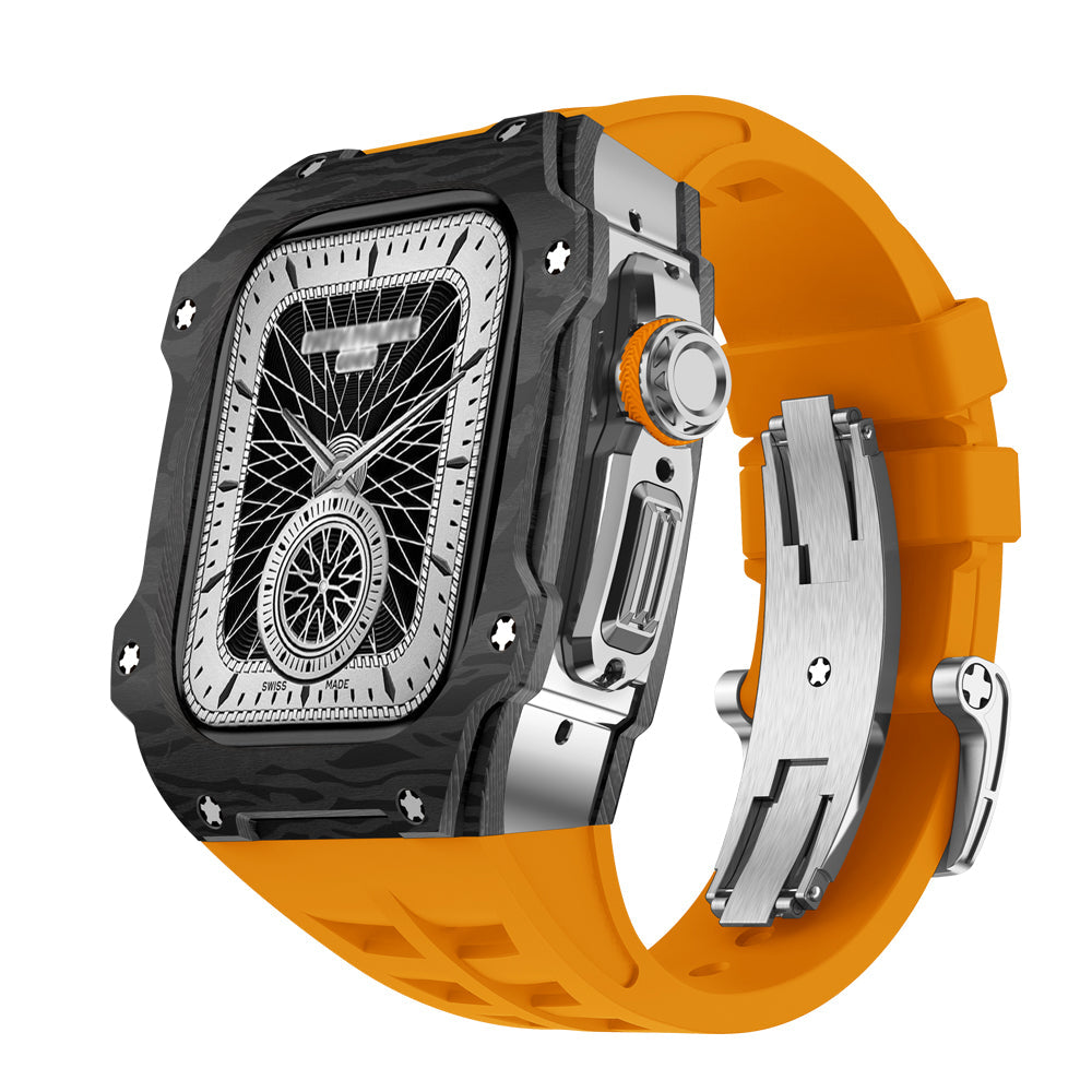 Apple Watch Ultra Case In Carbon Fiber RM7015 Titanium Edition