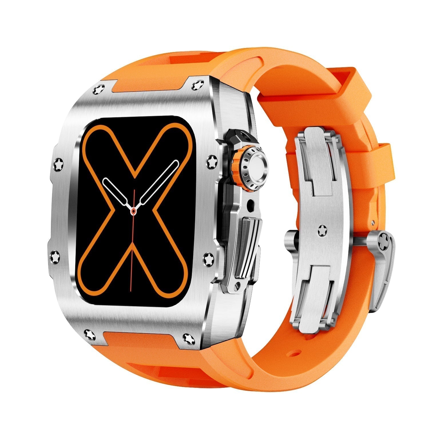 Pevné kovové ochranné pouzdro pro Apple Watch RM 9009