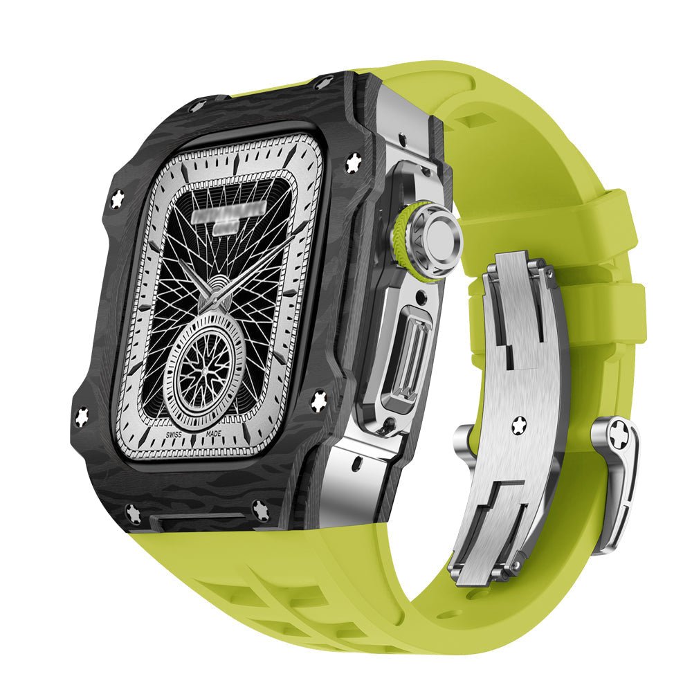 Apple Watch Ultra Case In Carbon Fiber RM7015 Titanium Edition