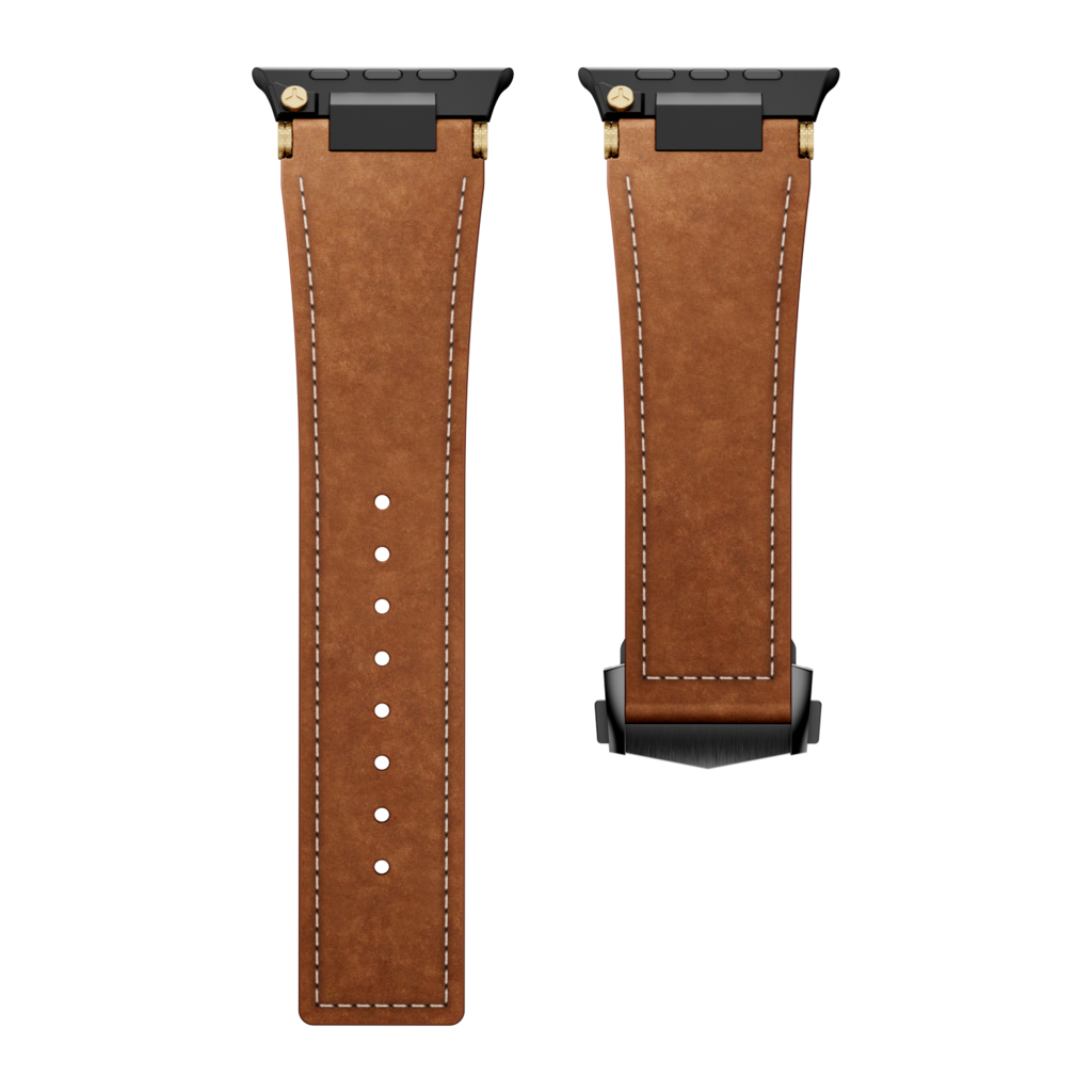 Apple Watch premium læderrem med foldespænde