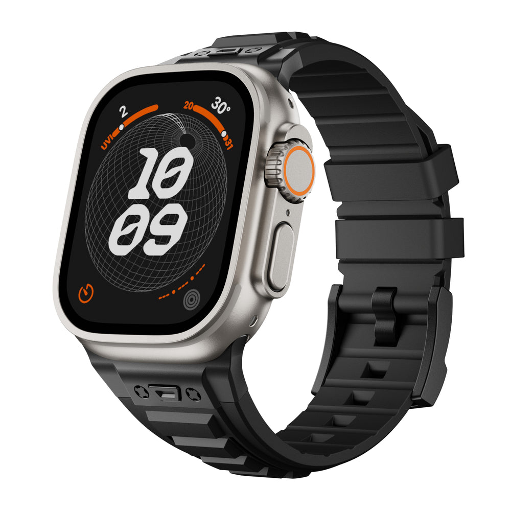 سوار سيليكون تكتيكي من سلسلة Apple Watch FlexFit للراحة اليومية