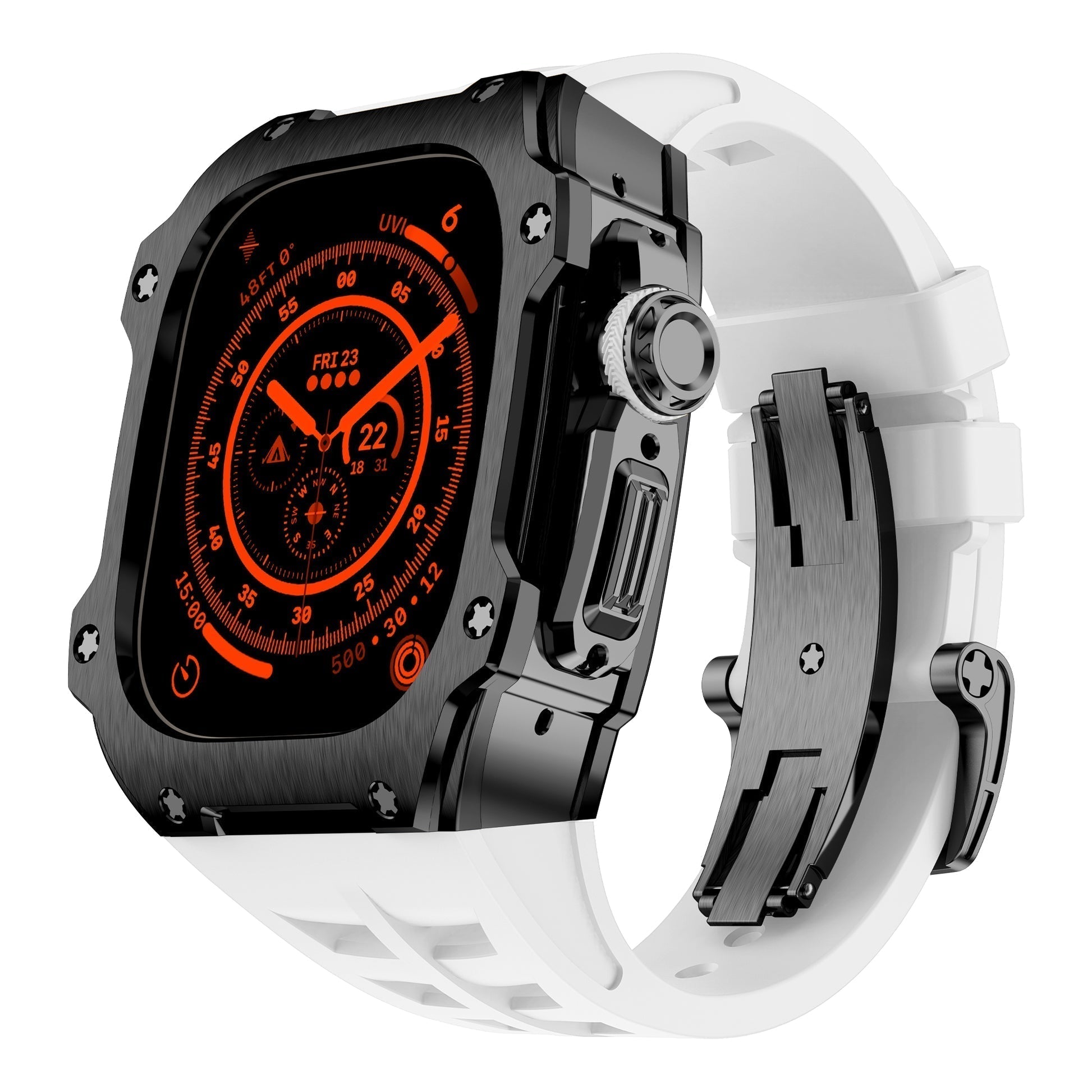 Apple Watch Ultra Dark Vanguard RM7015 Black Stainless Case