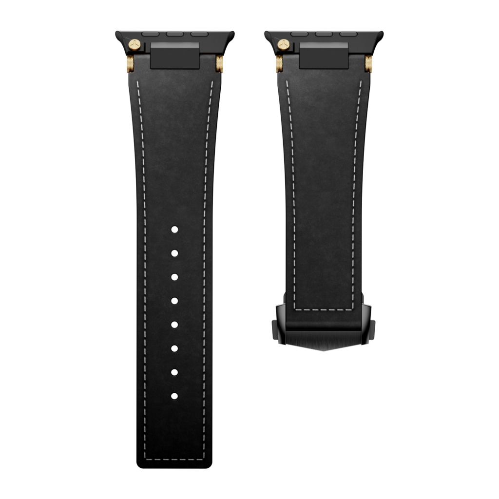 Apple Watch premium læderrem med foldespænde