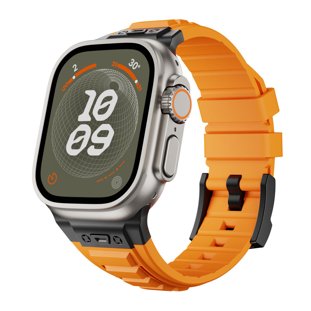 سوار سيليكون تكتيكي من سلسلة Apple Watch FlexFit للراحة اليومية