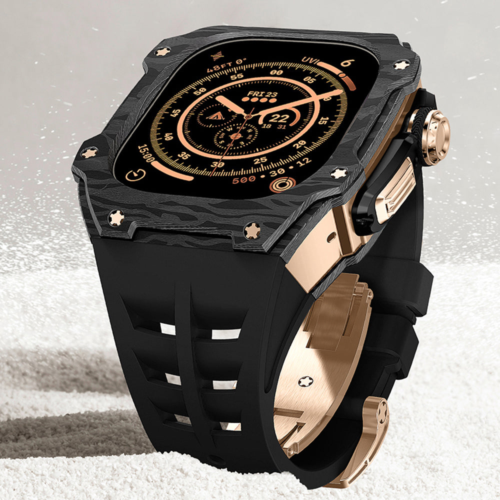 Apple Watch Ultra Case In Carbon Fiber RM7015 Titanium Edition
