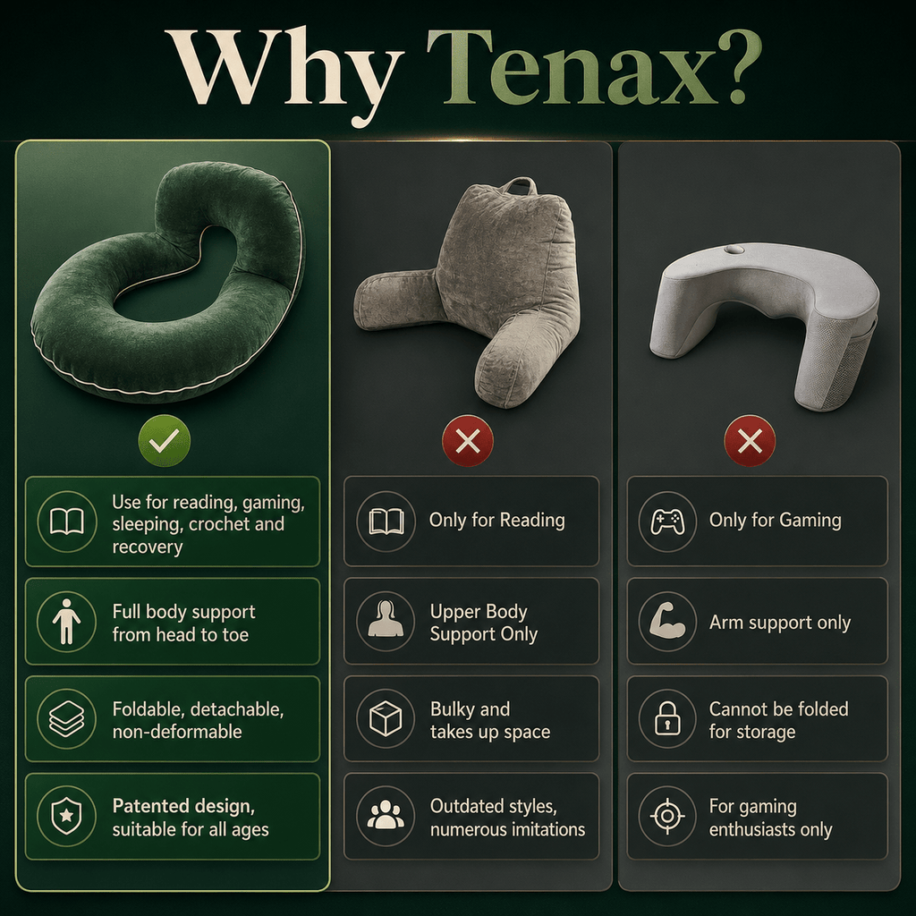 Tenax U-tvarovaný polštář na postel s celotělovou podporou