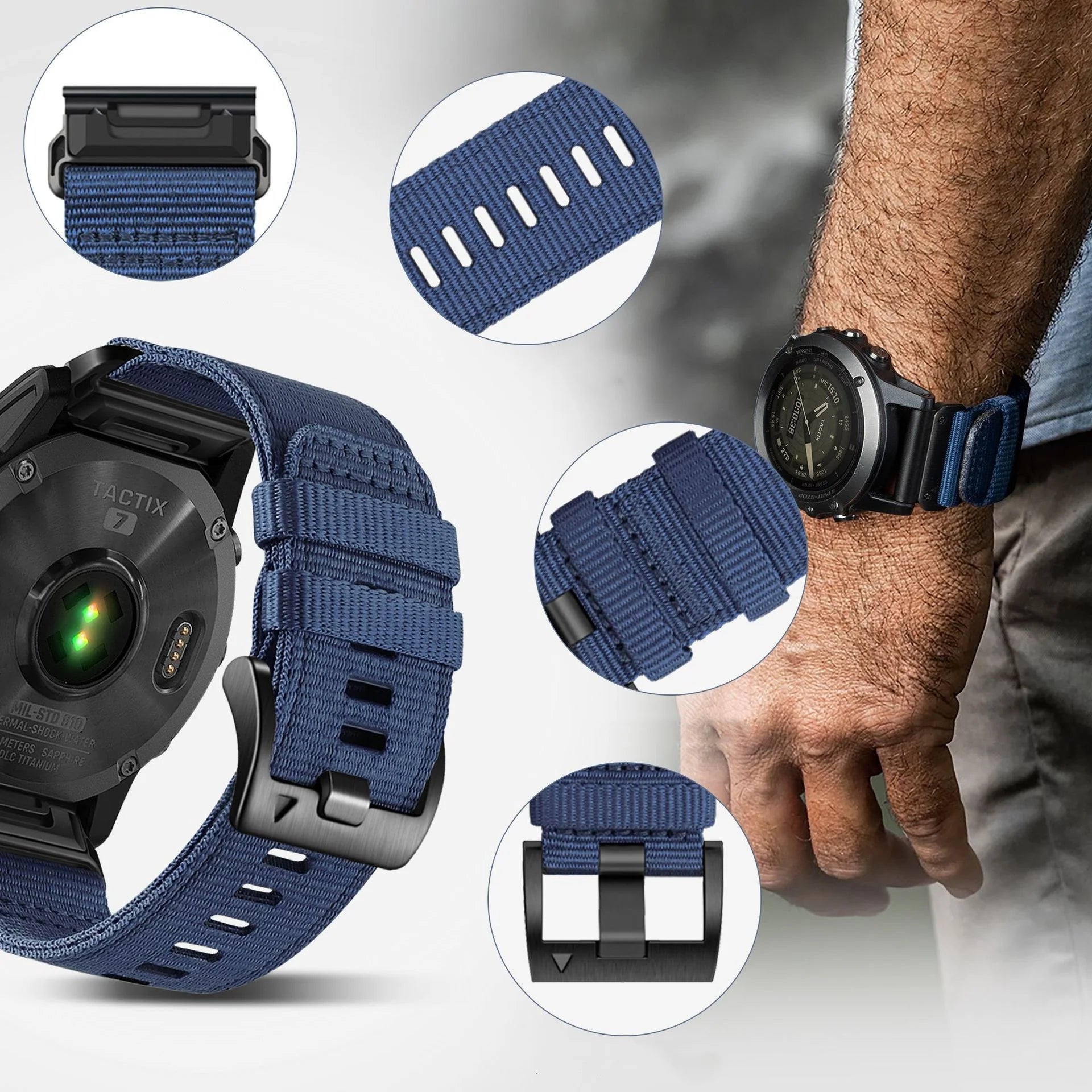 Garmin QuickFit Outdoor Nylon Canvas Band Replacement