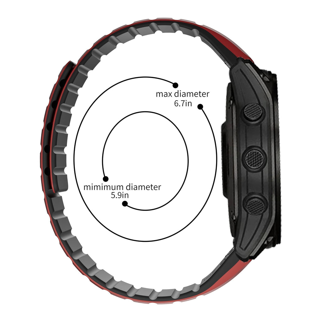Silikon-Magnetarmband für Garmin-Uhr