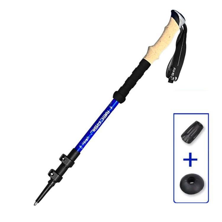Bastões de Trekking TrailPeak com Sistema Anti-Choque Ajustável para Caminhantes de Resistência