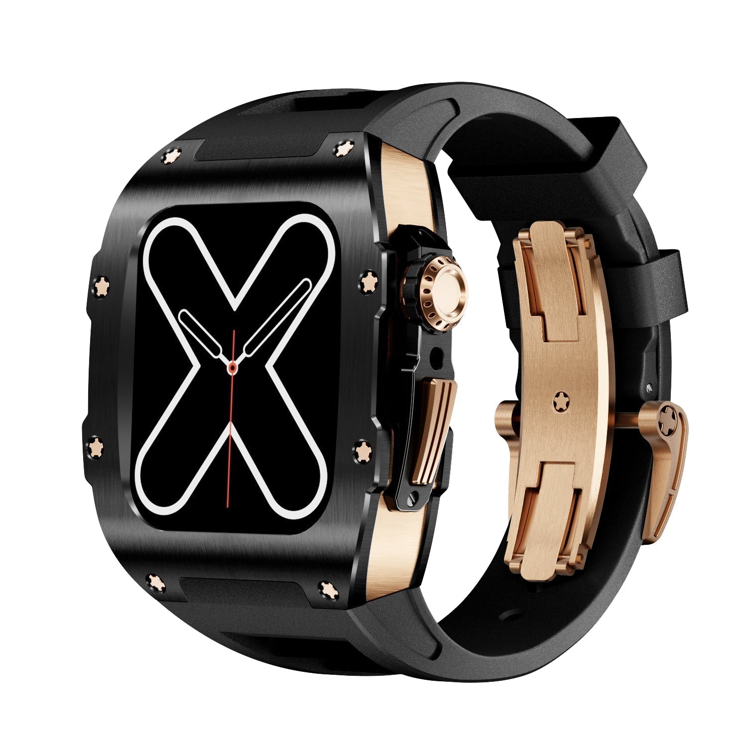 RM 9009-serien sort og guld Apple Watch-etui