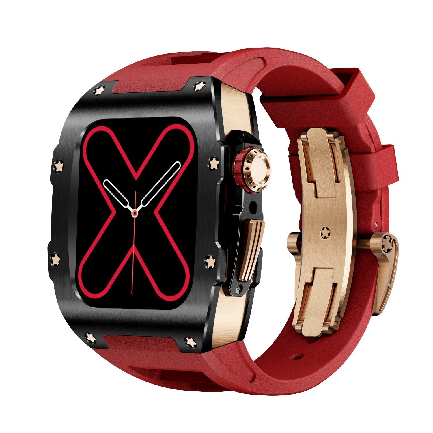RM 9009-serien sort og guld Apple Watch-etui