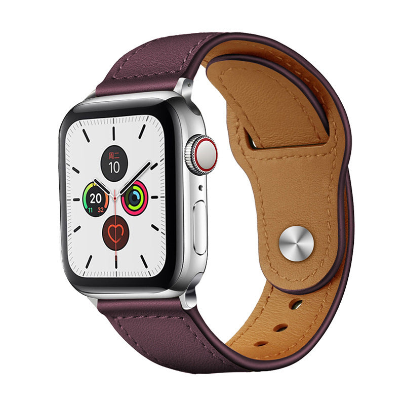 Skórzana pętla do Apple Watch z wyrafinowanym, codziennym wyglądem