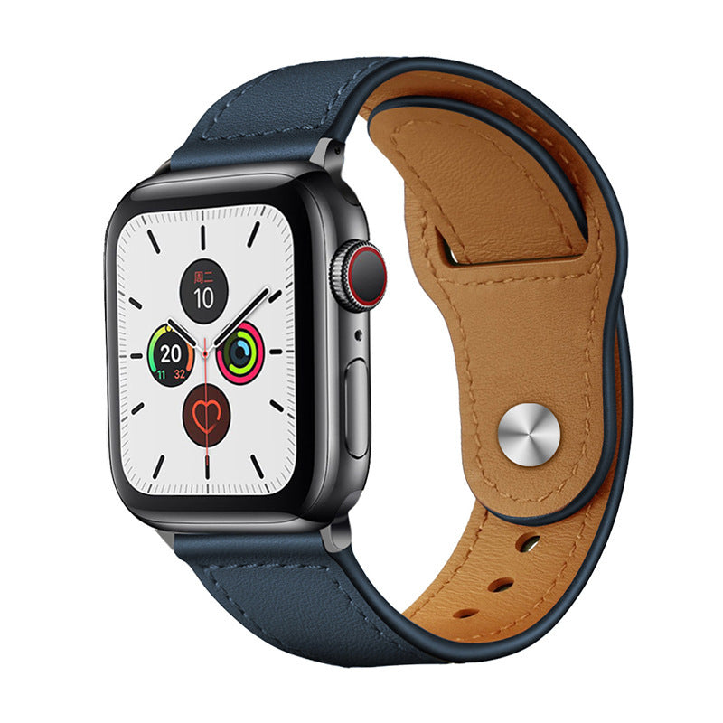 Skórzana pętla do Apple Watch z wyrafinowanym, codziennym wyglądem