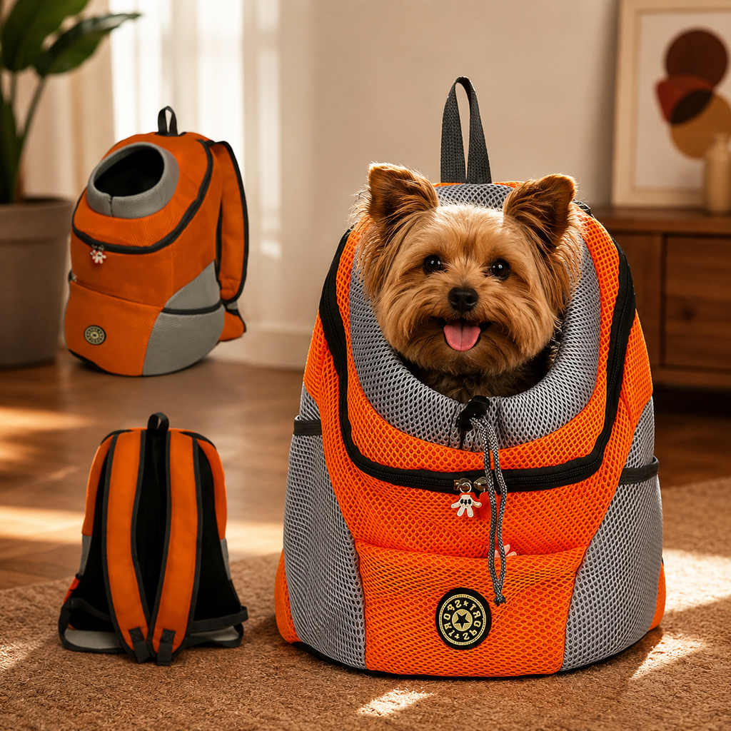 Ergonomic Pet Carrier Backpack For Small Dogs And Cats