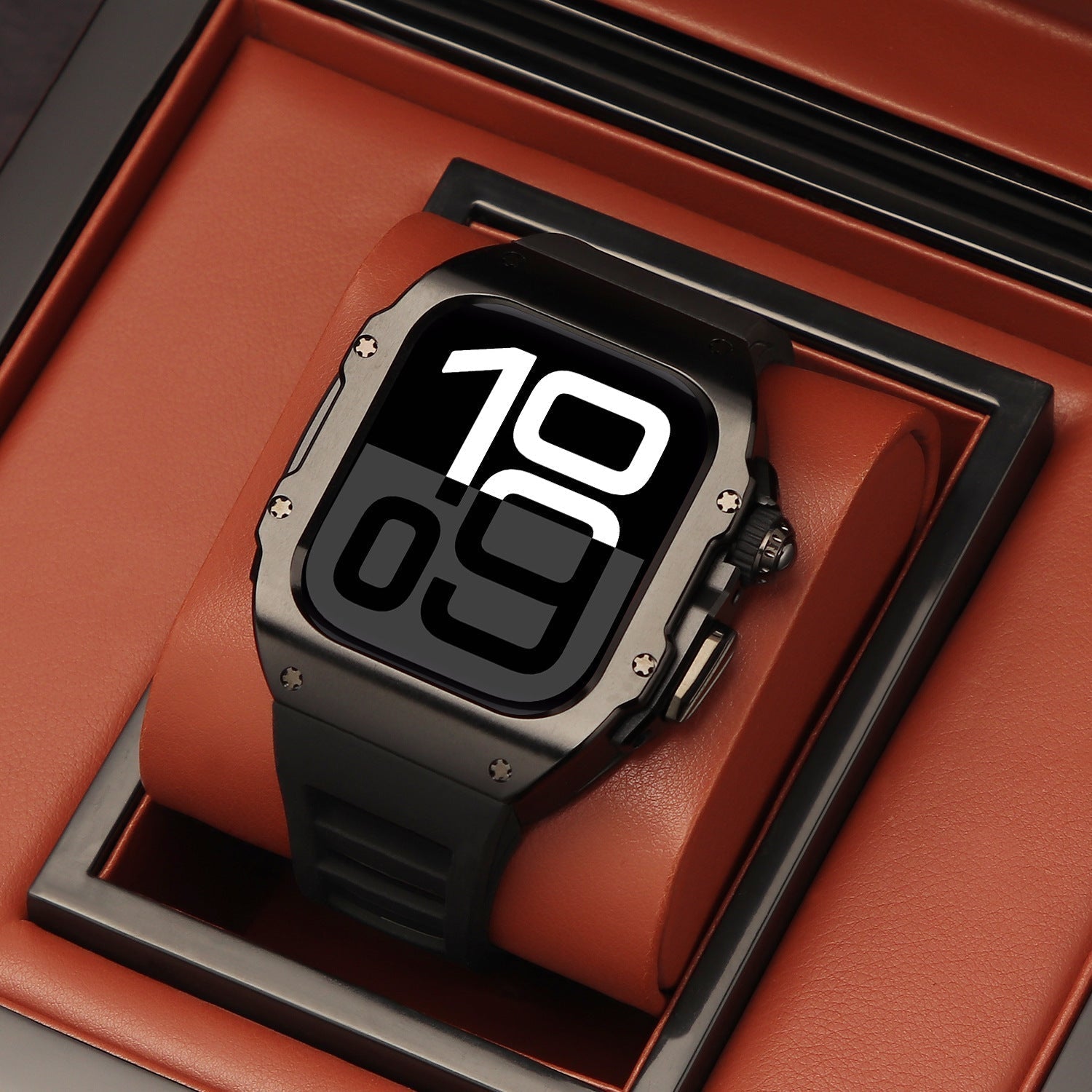 Elektropletteret integreret modificeret fluorelastomerrem til Apple Watch