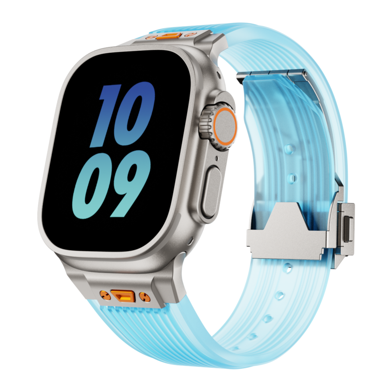 Apple Watch için RM Şeffaf Silikon Kordon