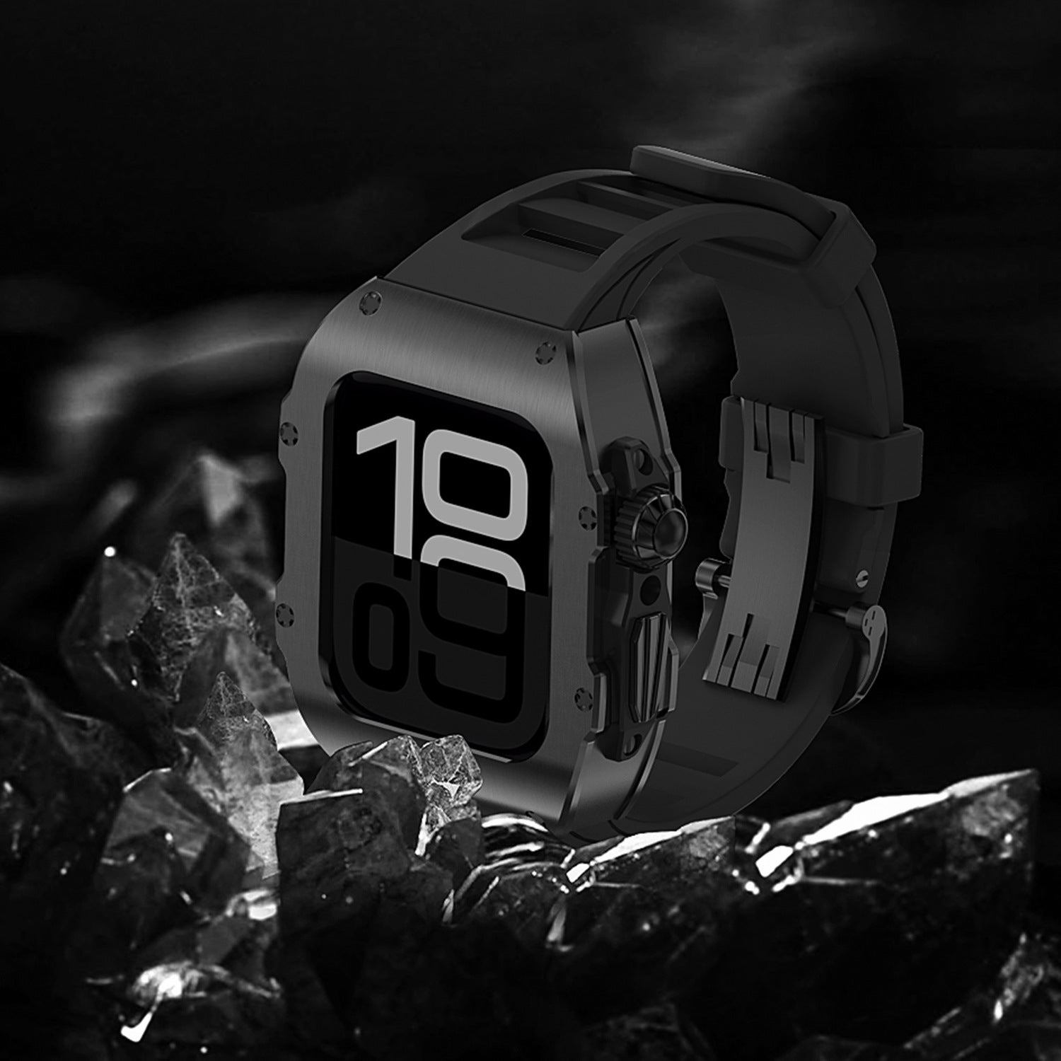 Elektropletteret integreret modificeret fluorelastomerrem til Apple Watch