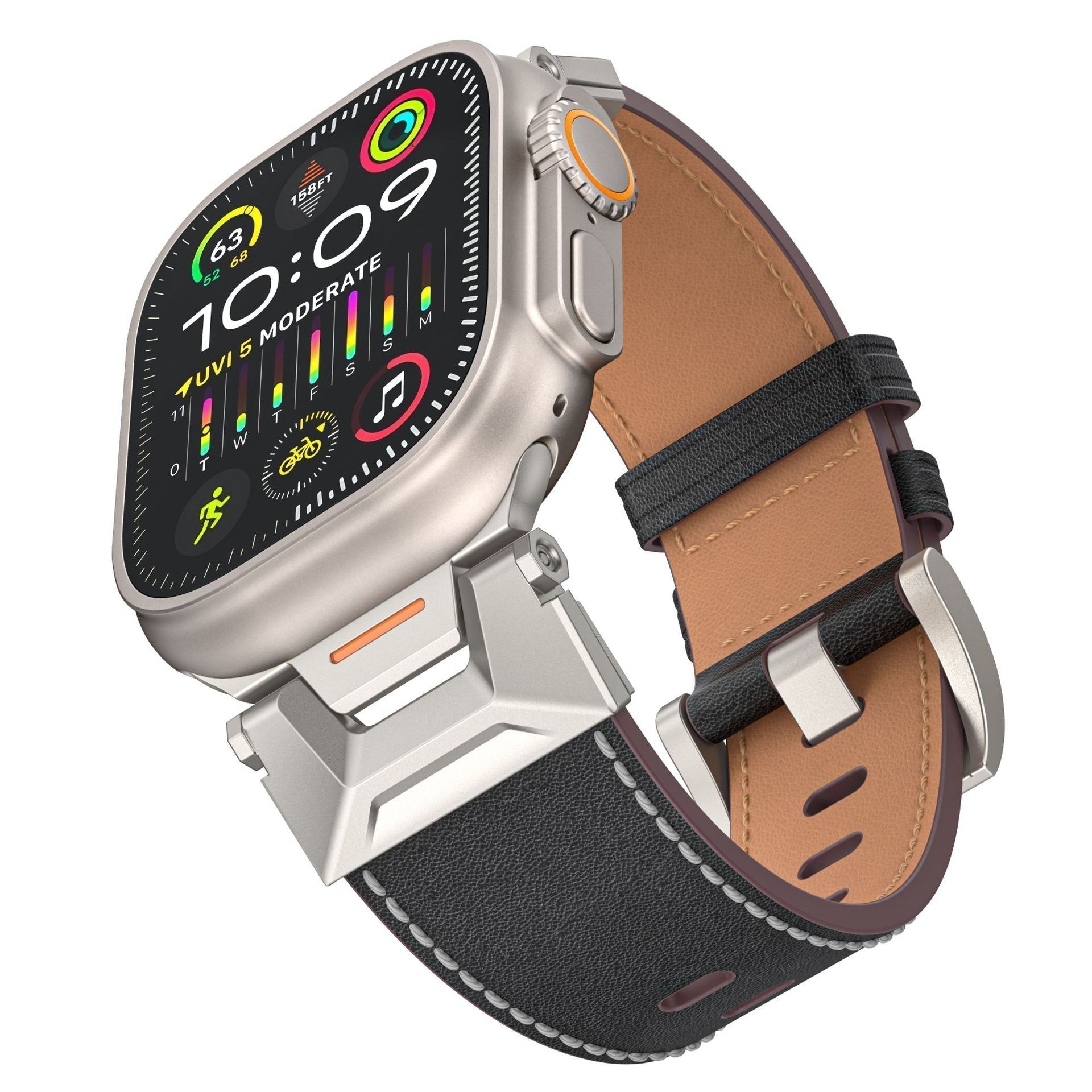 Ny Explorer-læderrem til Apple Watch