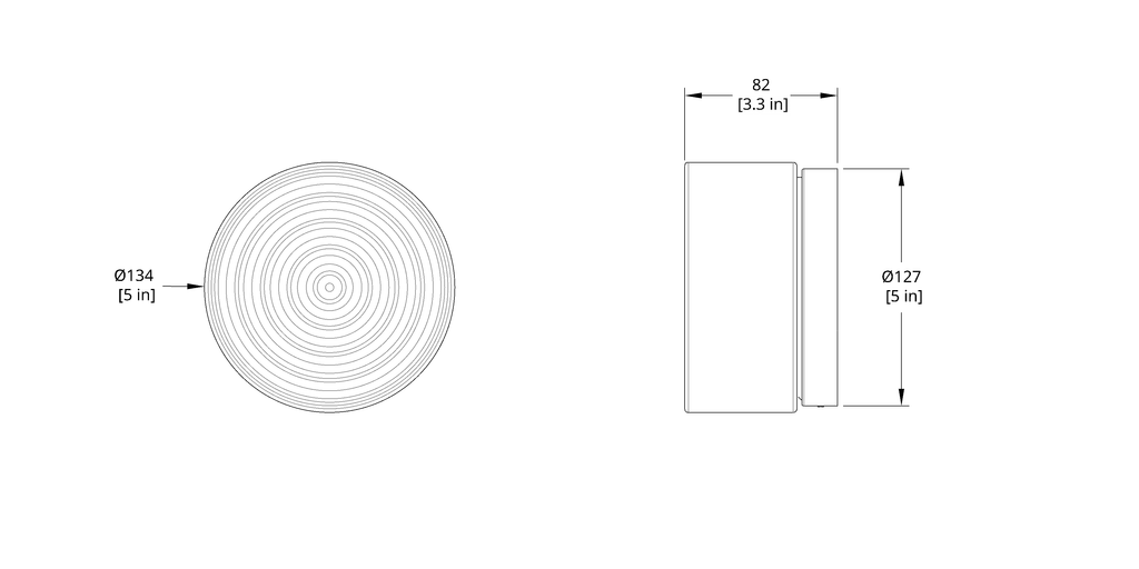 NovaRipple Outdoor Wall Sconce Tempered Glass IP65 Rated