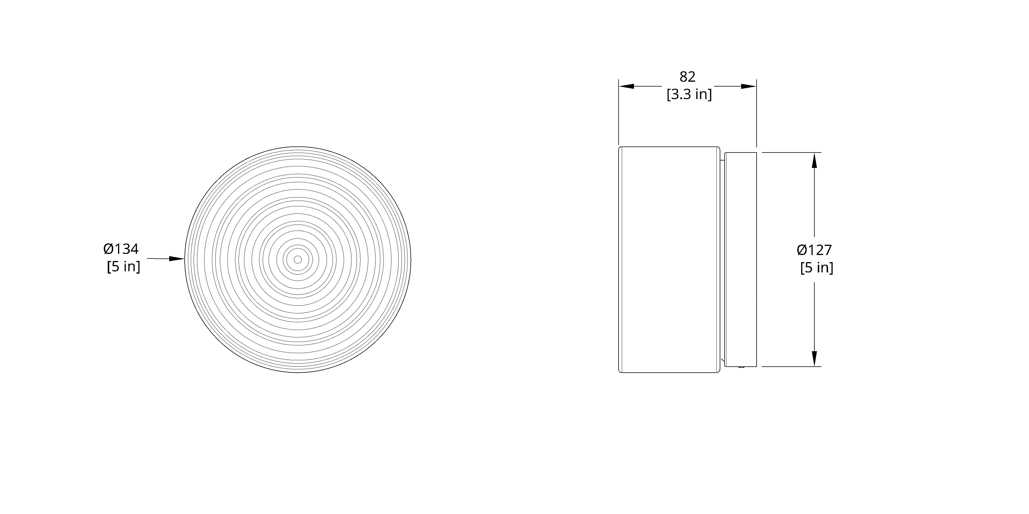 NovaRipple Outdoor Wall Sconce Tempered Glass IP65 Rated