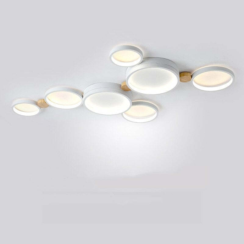 AstraLuma Ceiling Lamp With White And Gray Metal Finish