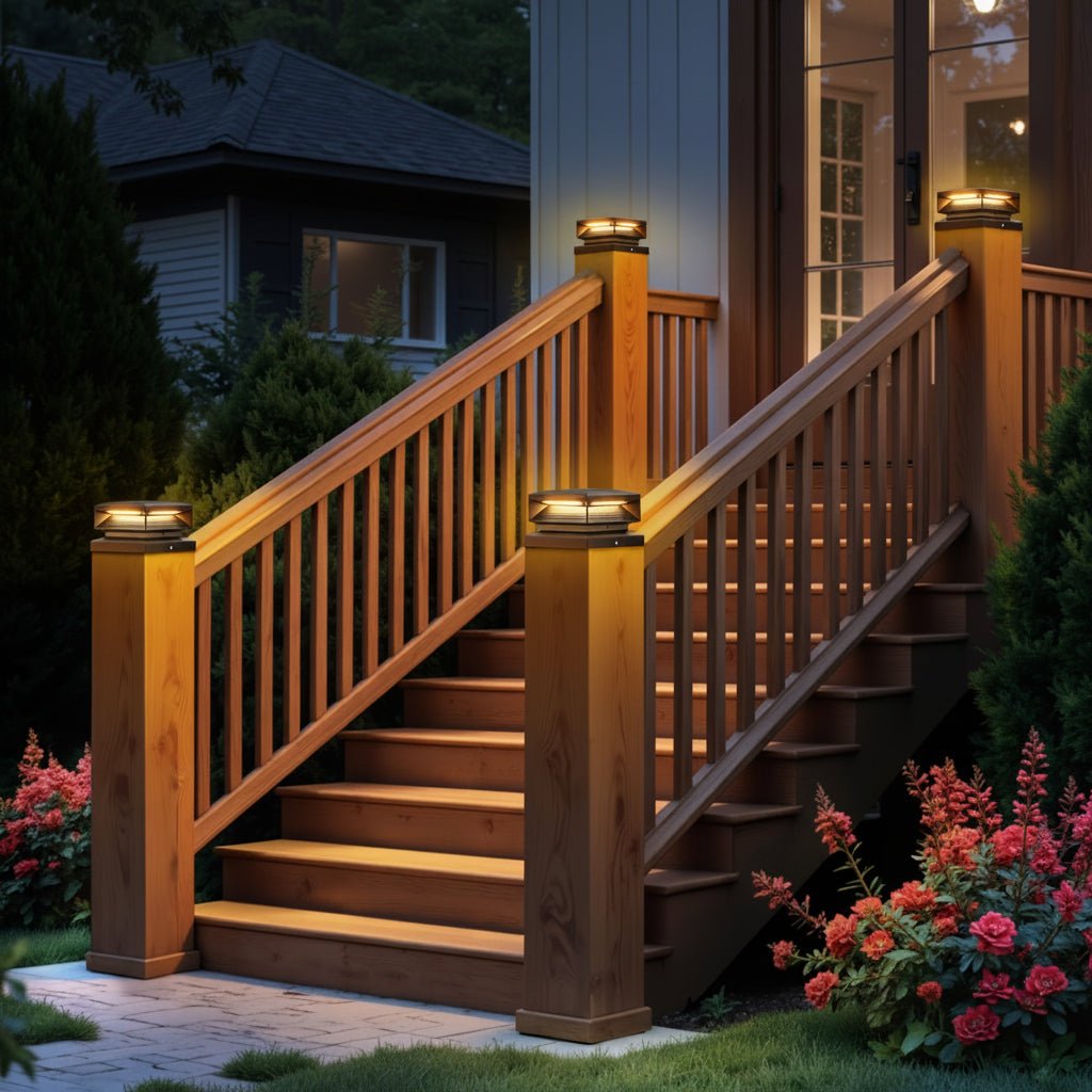 SHINEFLOW Solar Post Lights For Patios And Decks And Garden Paths