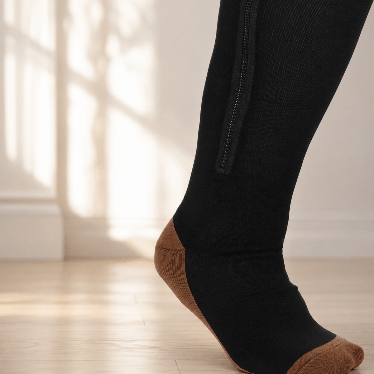 Calze a Compressione con Cerniera CIRCULARELIEF per Supporto e Sollievo alle Gambe