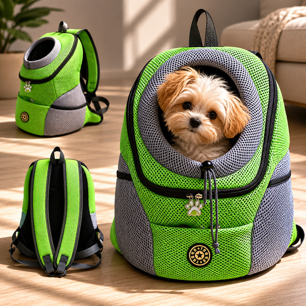 Ergonomic Pet Carrier Backpack For Small Dogs And Cats