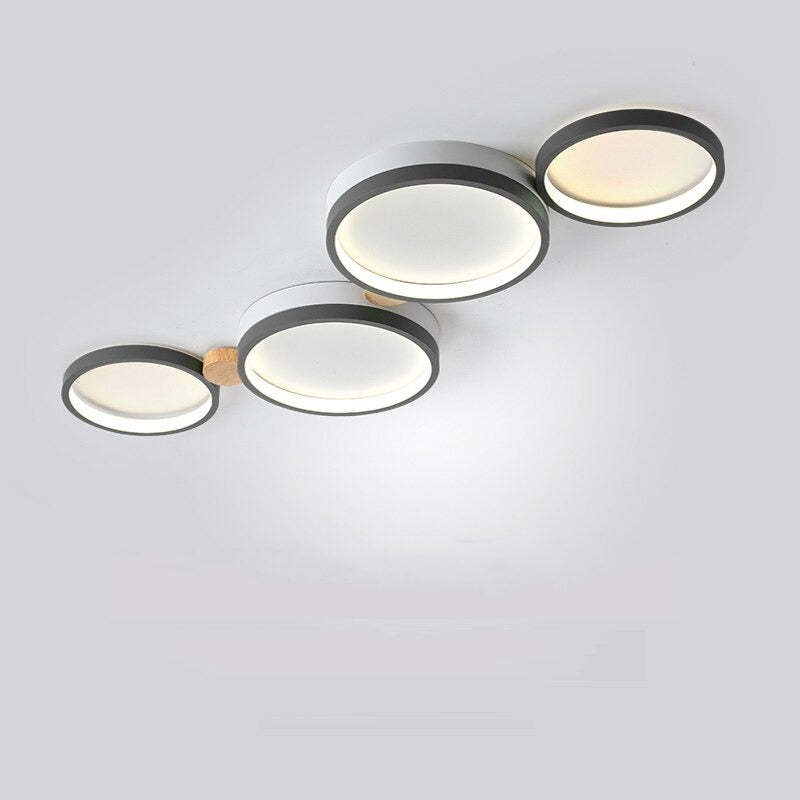 AstraLuma Ceiling Lamp With White And Gray Metal Finish