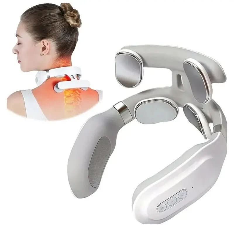 4-In-1 Neck Massager With Heat And Vibration For Deep Relaxation At Home And Office