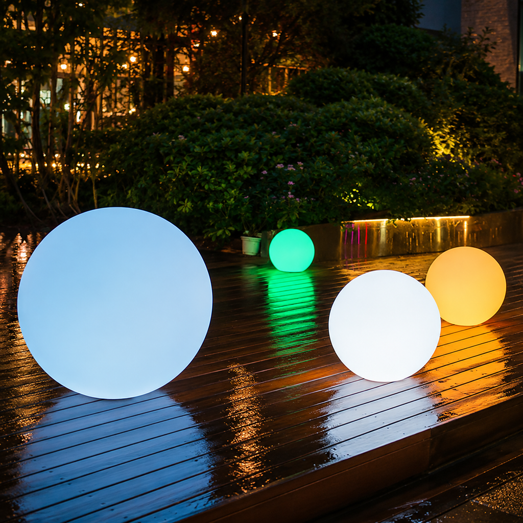 Cordless Garden Globe Lamp With Remote And 16 Colors Plus Warm White | compagnien