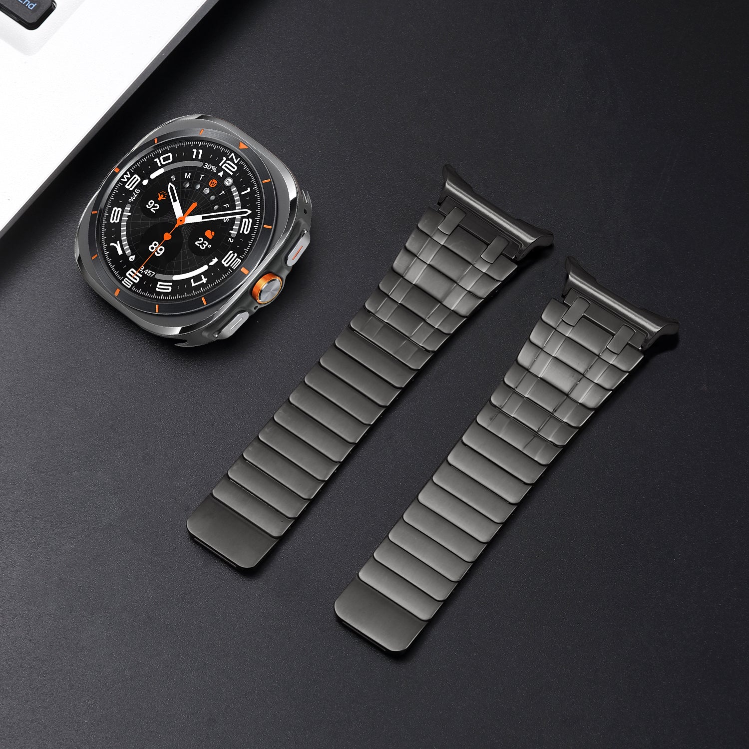 AP frostet rustfrit stål magnetisk rem til Samsung Watch 7 Ultra