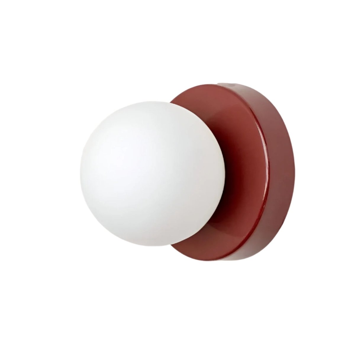 Aplique de pared LED con globo de vidrio nórdico y base metálica minimalista