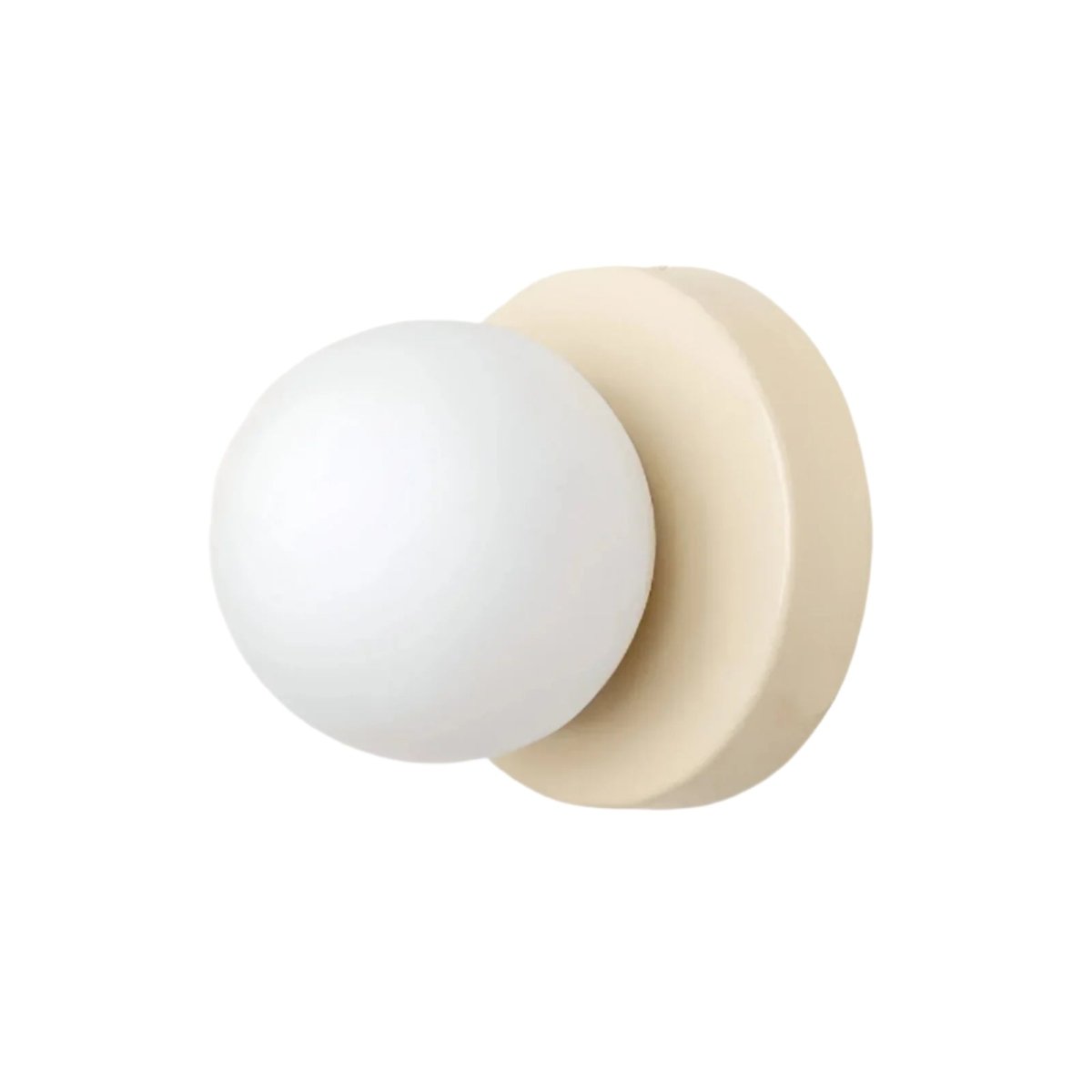 Aplique de pared LED con globo de vidrio nórdico y base metálica minimalista