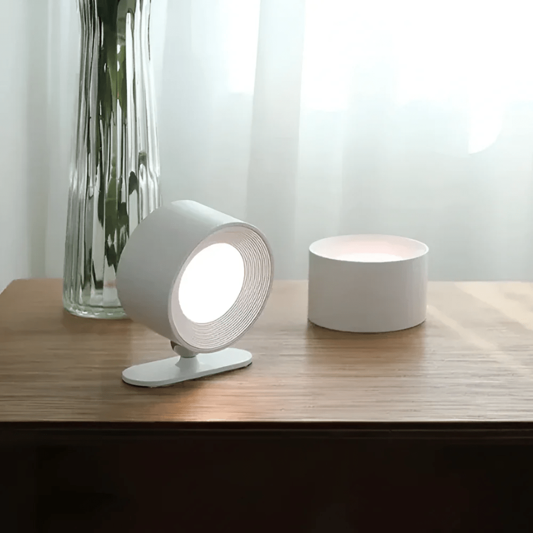 Vægbeslag med ét lys LED-armatur med træstruktur