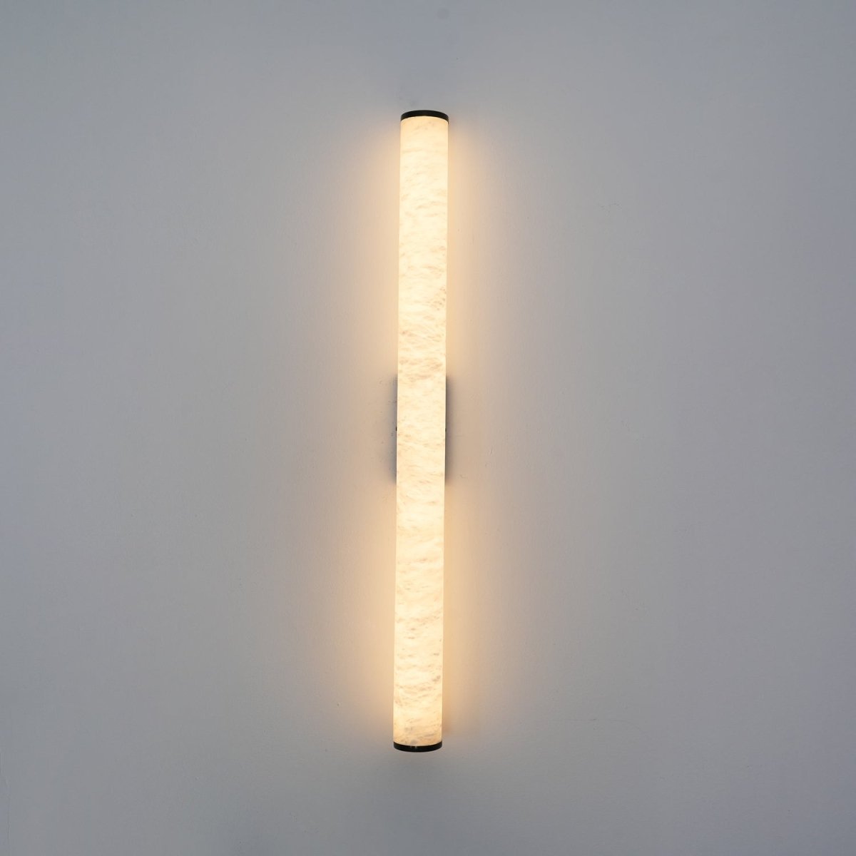 Alabaster Tube Wall Sconce With One Light LED Fixture