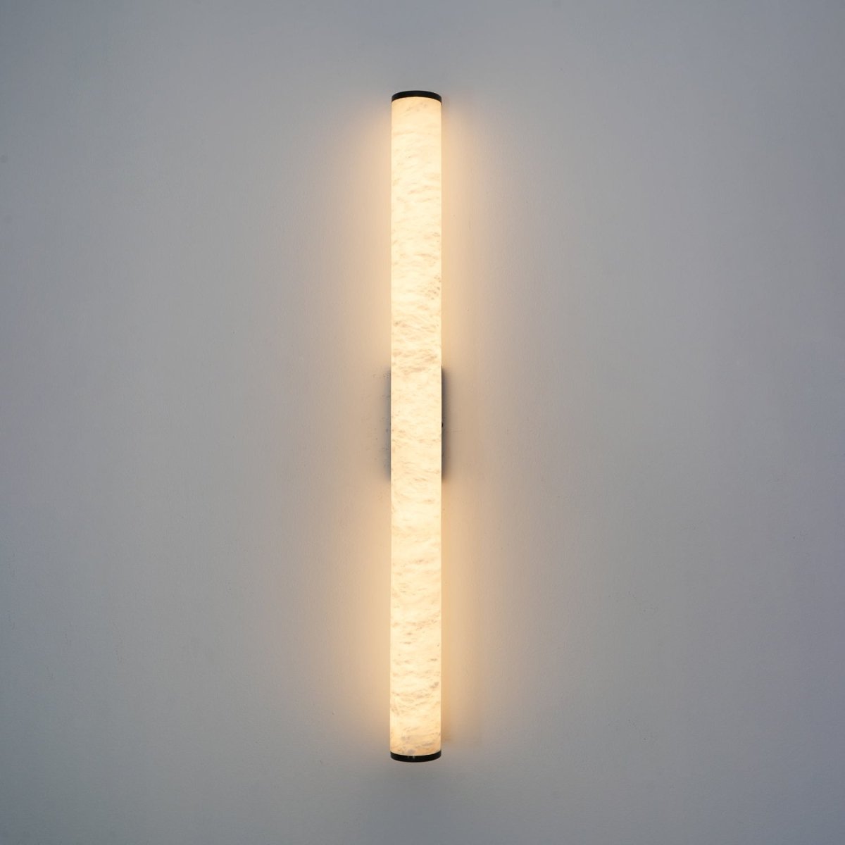 Alabaster Tube Wall Sconce With One Light LED Fixture