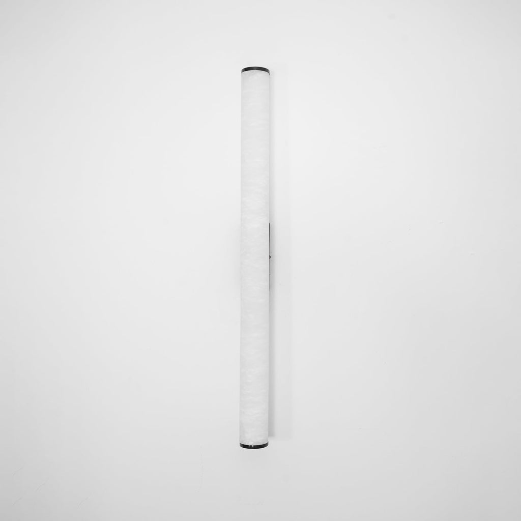 Alabaster Tube Wall Sconce With One Light LED Fixture