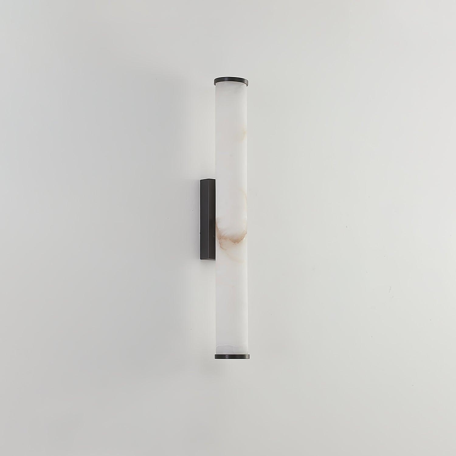 Alabaster Tube Wall Sconce With One Light LED Fixture